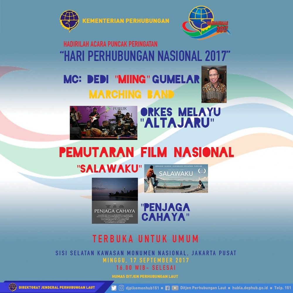 PERAYAAN PUNCAK ACARA HARHUBNAS 2017 DI MONAS 16/09/2017