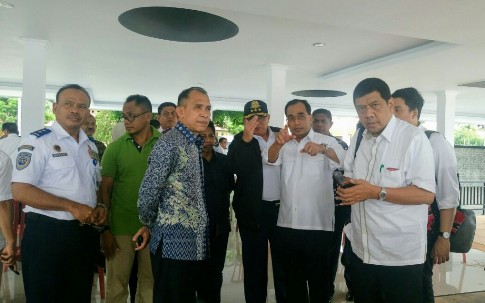 MENHUB TINJAU PERSIAPAN HARI PERS NASIONAL 2017 04/02/2017