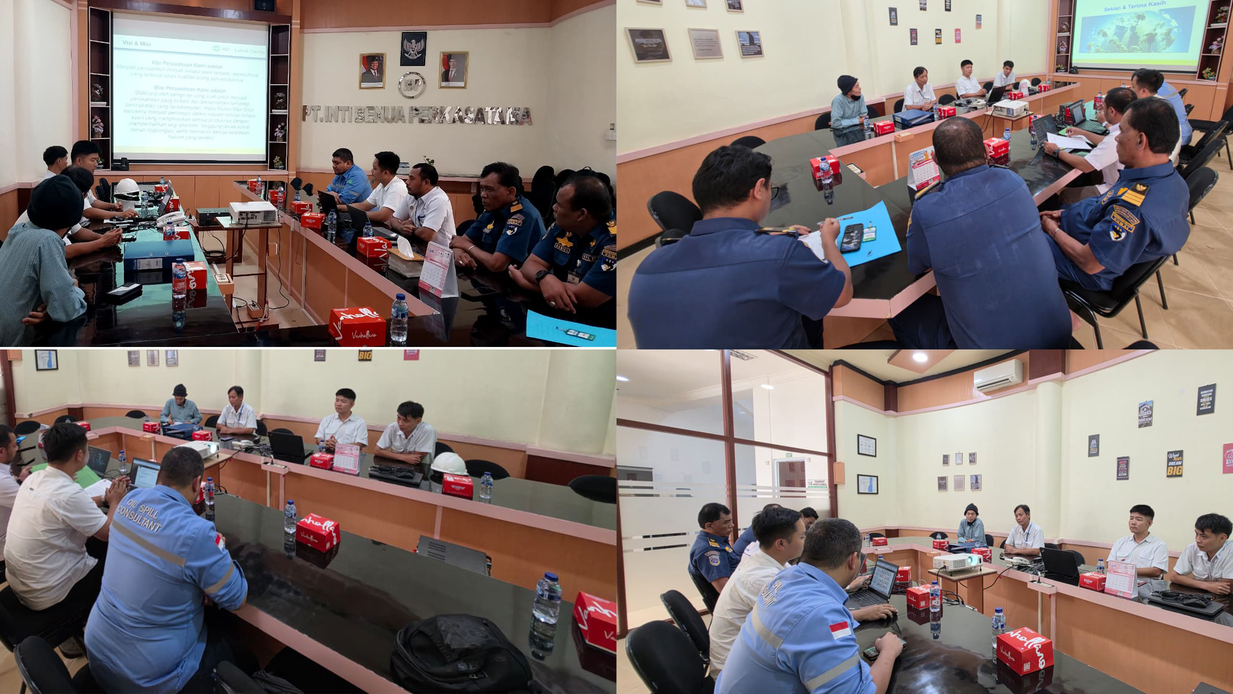 Kantor KSOP Kelas I Dumai melakukan Pendampingan Verifikasi Lapangan Pengesahan Pemenuhan Persyaratan Penanggulangan Pencemaran oleh Petugas dari Direlktorat KPLP di PT. Intibenua Perkasatama.