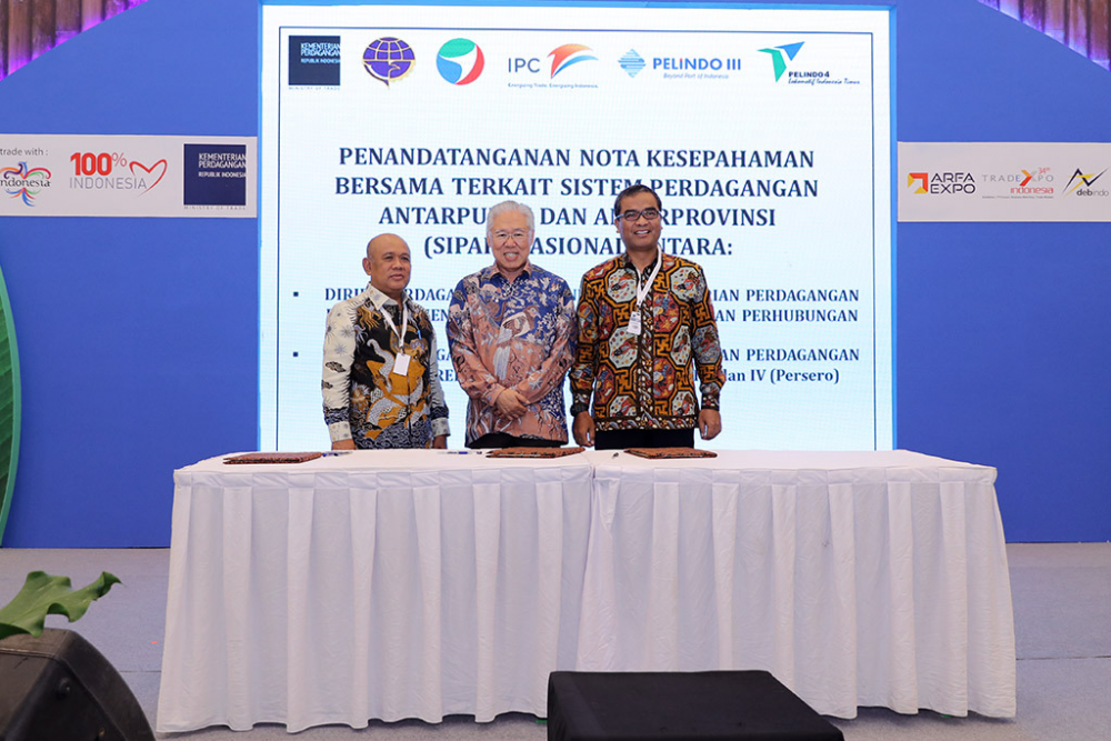 TINGKATKAN SISTEM PERDAGANGAN DAN SARANA ANGKUT ANTARPULAU, KEMENHUB DAN KEMENDAG TANDATANGANI NOTA KESE