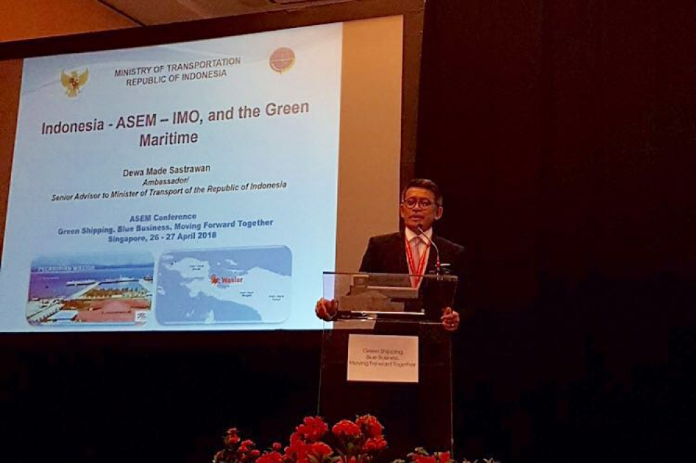 TERAPKAN GREEN SHIPPING TECHNOLOGY, INDONESIA AJUKAN KERJASAMA TEKNIS DENGAN NEGARA ANGGOTA ASEM