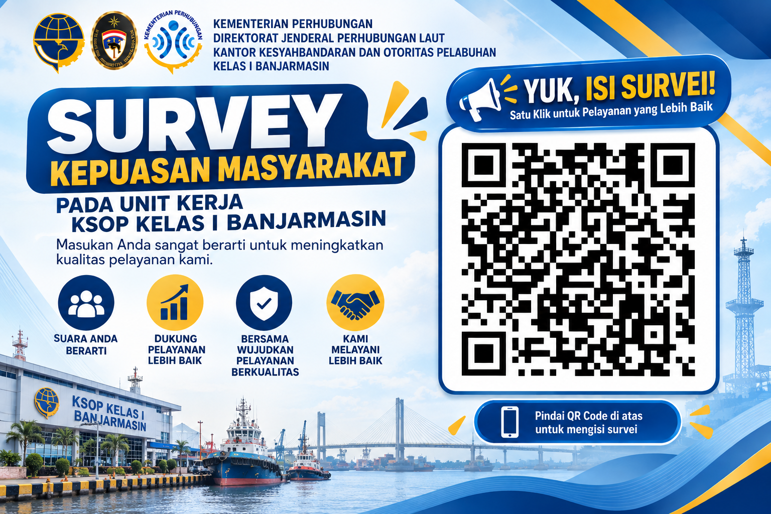 Survey Kepuasan Masyarakat KSOP Kelas I Banjarmasin