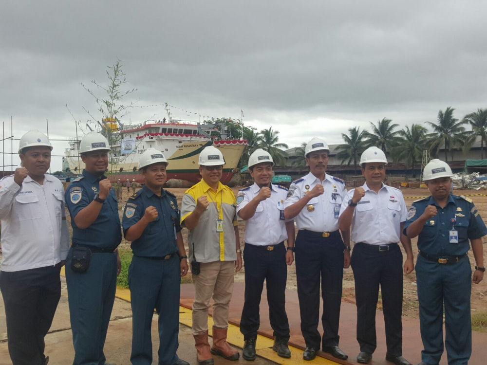 SATU LAGI KAPAL PERINTIS PESANAN KEMENHUB DI LUNCURKAN DARI GALANGAN STEADFAST MARINE