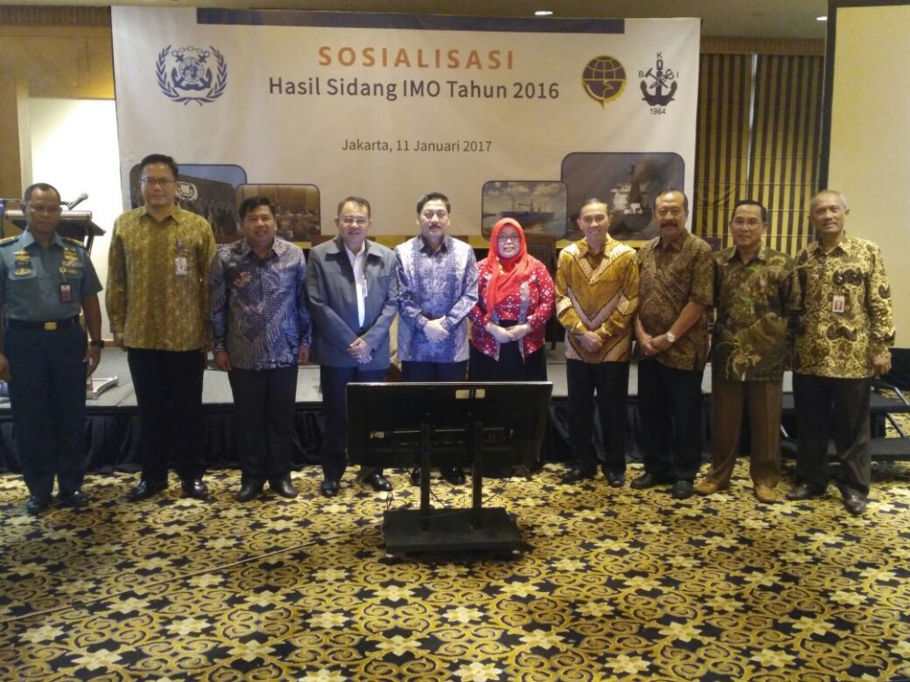 KEMENHUB DAN BKI MENGGELAR SOSIALISASI HASIL SIDANG IMO SEPANJANG 2016