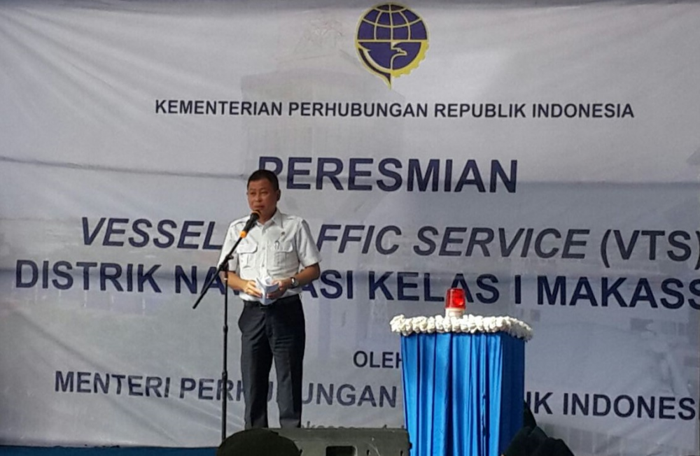 Menhub Resmikan VTS Distrik Navigasi Kelas I Makassar 01/07/2016