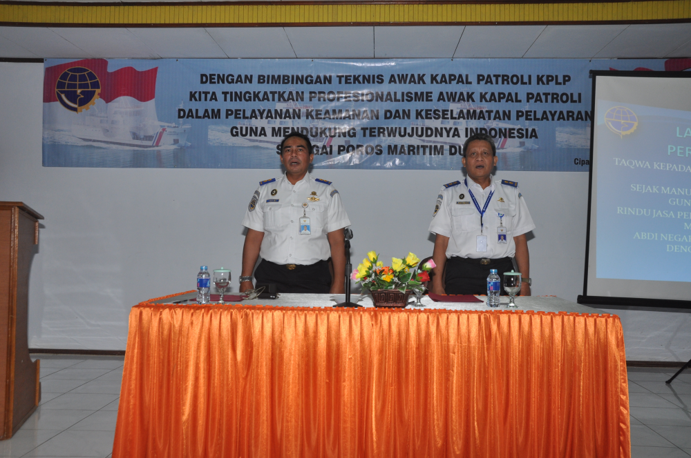 DITJEN HUBLA SELENGGARAKAN BIMBINGAN TEKNIS AWAK KAPAL PATROLI KPLP 10/