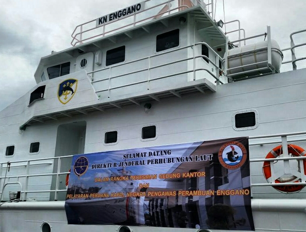 DIRJEN HUBLA RESMIKAN PENGOPERASIAN KAPAL PENGAMAT PERAMBUAN KN ENGGANO DI TANJUNG PRIOK