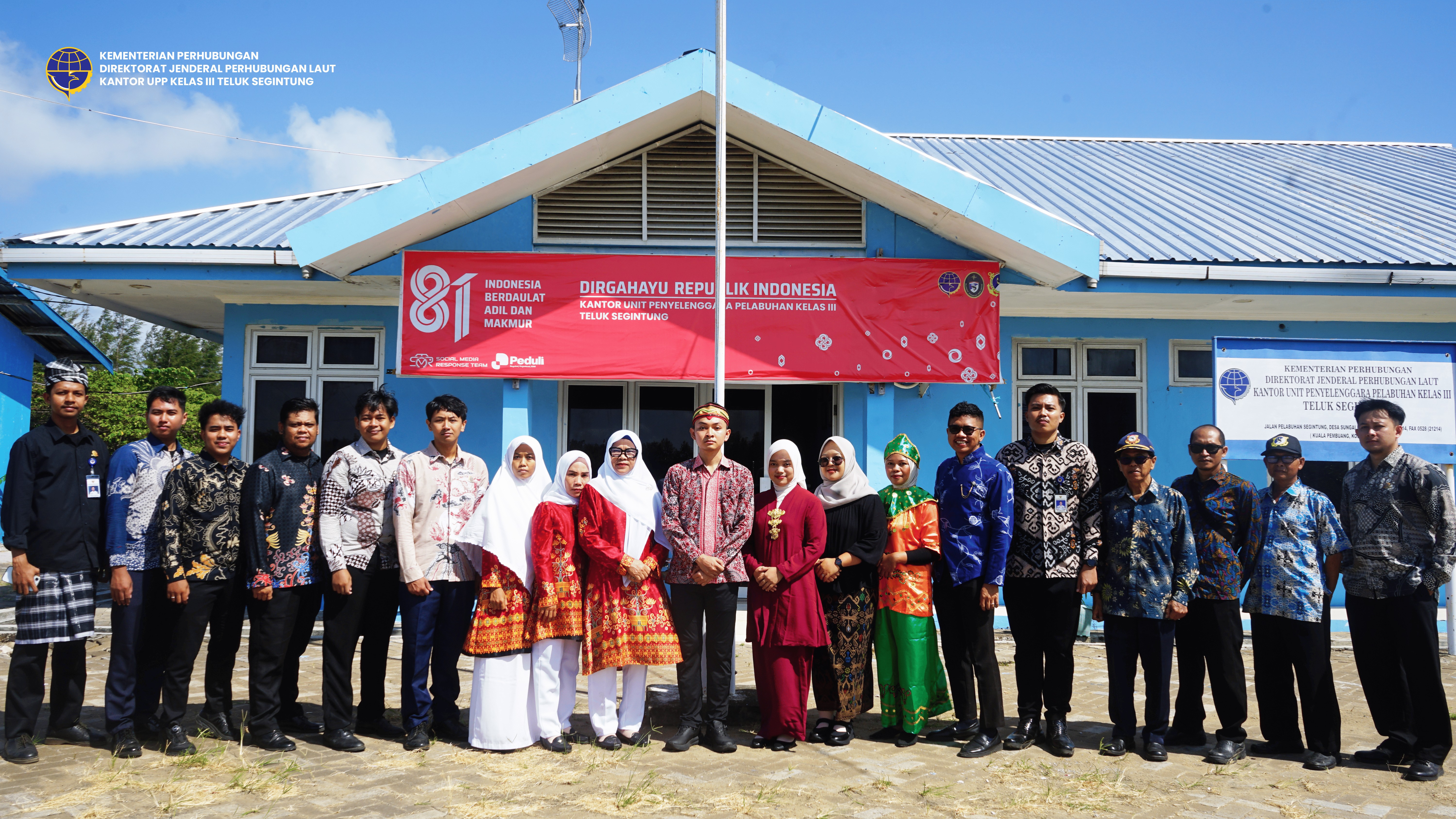 Kantor UPP Kelas III Teluk Segintung laksanakan upacara peringatan HUT Republik Indonesia KE - 81