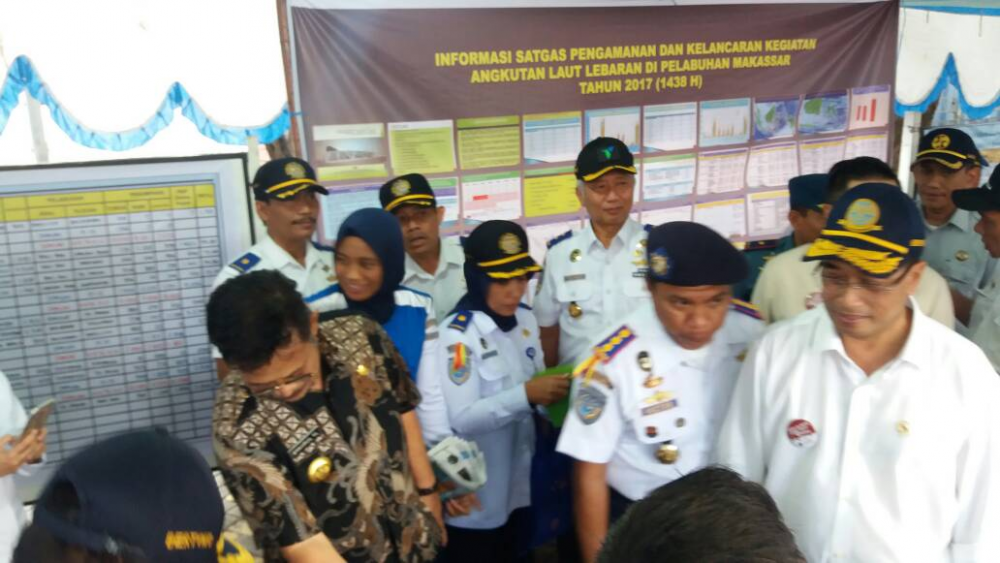 H-8 LEBARAN, MENHUB CEK KESIAPAN INFRASTRUKTUR TRANSPORTASI DI MAKASSAR