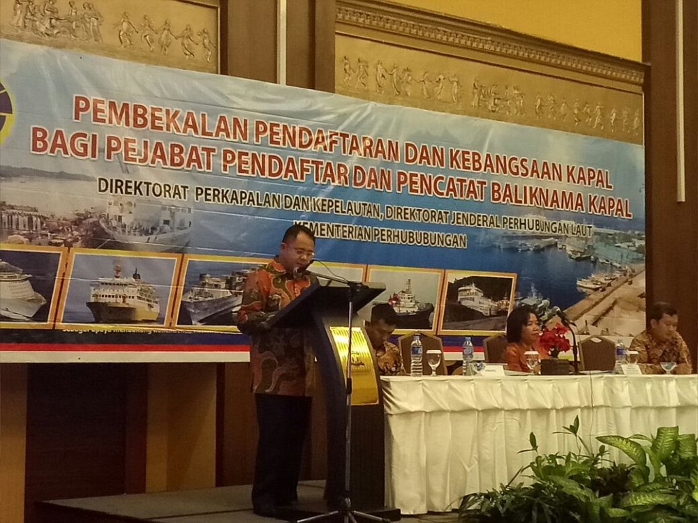 DITJEN HUBLA SELENGGARAKAN PEMBEKALAN BAGI PEJABAT PENDAFTAR DAN PENCATATAN BALIKNAMA KAPAL