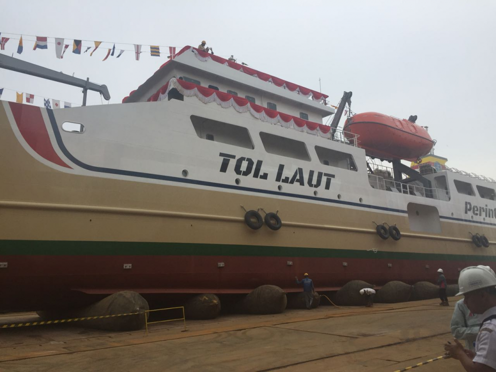 KEMENHUB KEMBALI LUNCURKAN KAPAL PERINTIS TIPE 1200 GT DUKUNG TRAYEK PERINTIS DI TAHUN 2018