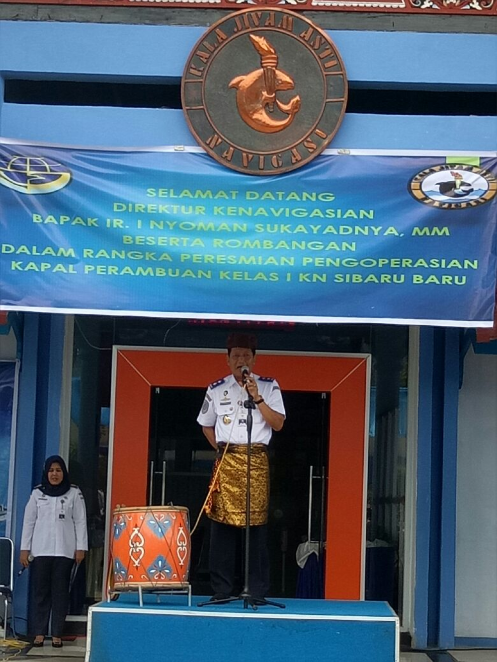 KAPAL KENAVIGASIAN KN. SIBARU BARU RESMI DIOPERASIKAN OLEH DISNAV TELUK BAYUR