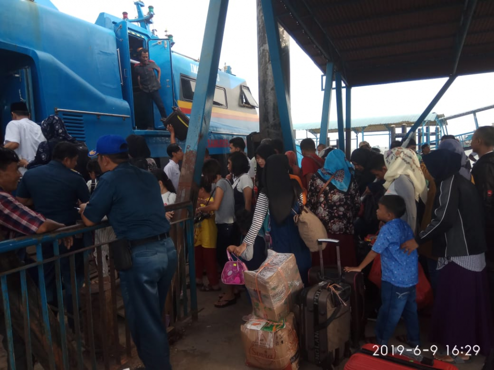 TANJUNG BALAI KARIMUN, PELABUHAN TERPADAT KEDUA SETELAH BATAM DALAM MASA ANGKUTAN LAUT LEBARAN 2019