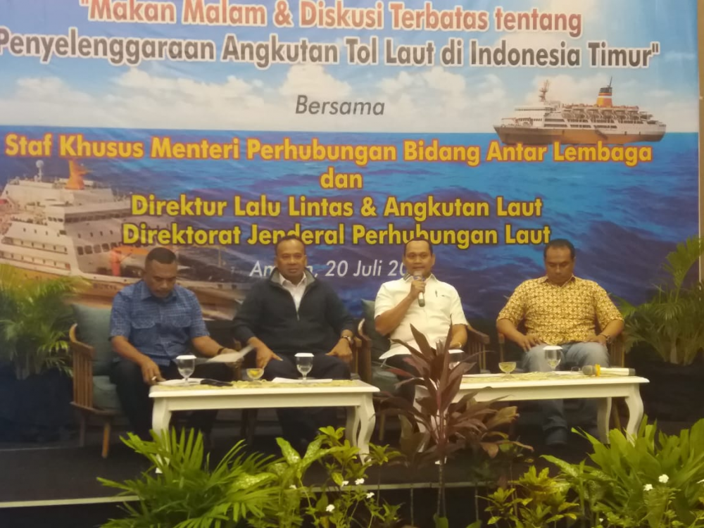 PEMERINTAH OPTIMALKAN PELAYANAN TOL LAUT PENUHI KEBUTUHAN DAN HARAPAN MASYARAKAT MALUKU