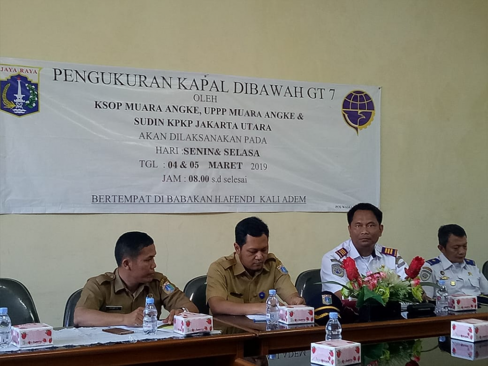 DITJEN HUBLA KEMBALI BUKA GERAI PENGUKURAN KAPAL DI BAWAH GT 7 DI CILINCING DAN MUARA ANGKE