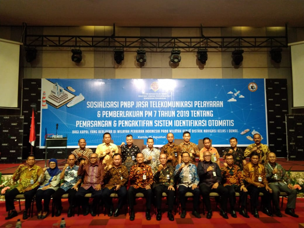 PENINGKATAN KESELAMATAN PELAYARAN, DISNAV DUMAI GELAR SOSIALISASI PERATURAN DI BIDANG TRANSPORTASI LAUT