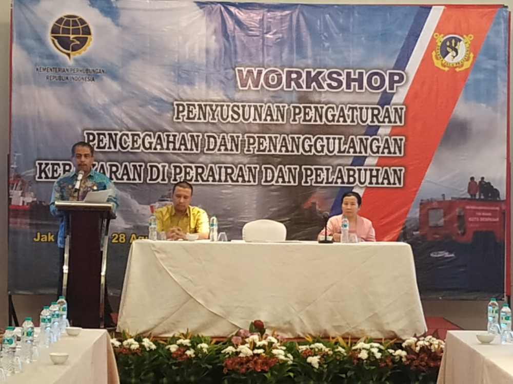 KEMENHUB SUSUN STRATEGI PENCEGAHAN SERTA PENANGGULANGAN KEBAKARAN DI PERAIRAN DAN PELABUHAN