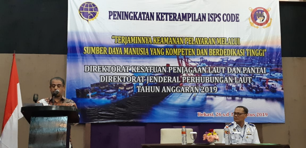 KEMENHUB TINGKATKAN KEMAMPUAN KOMPETENSI SDM MARITIME SECURITY 26/08/20