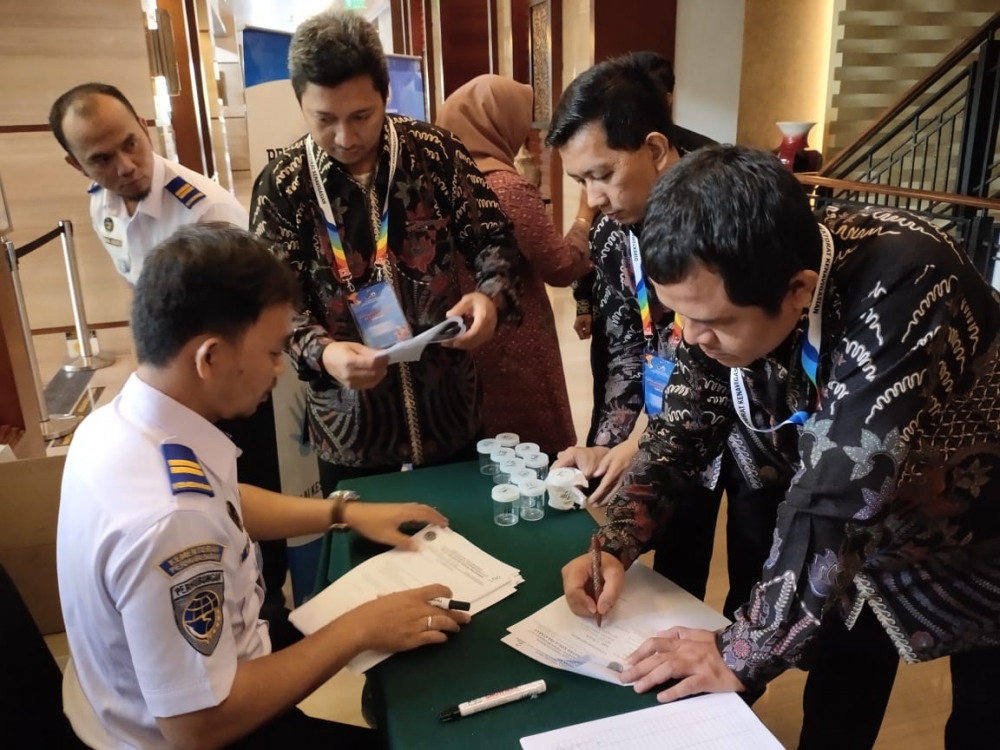 BKKP LAKUKAN TES NARKOBA TERHADAP ASN PESERTA RAKORNIS KENAVIGASIAN 30/