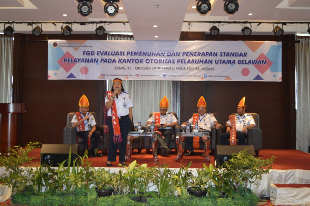 TINGKATKAN PELAYANAN PUBLIK KEPADA PENGGUNA JASA DAN MASYARAKAT, OP BELAWAN SELENGGARAKAN FGD EVALUASI P