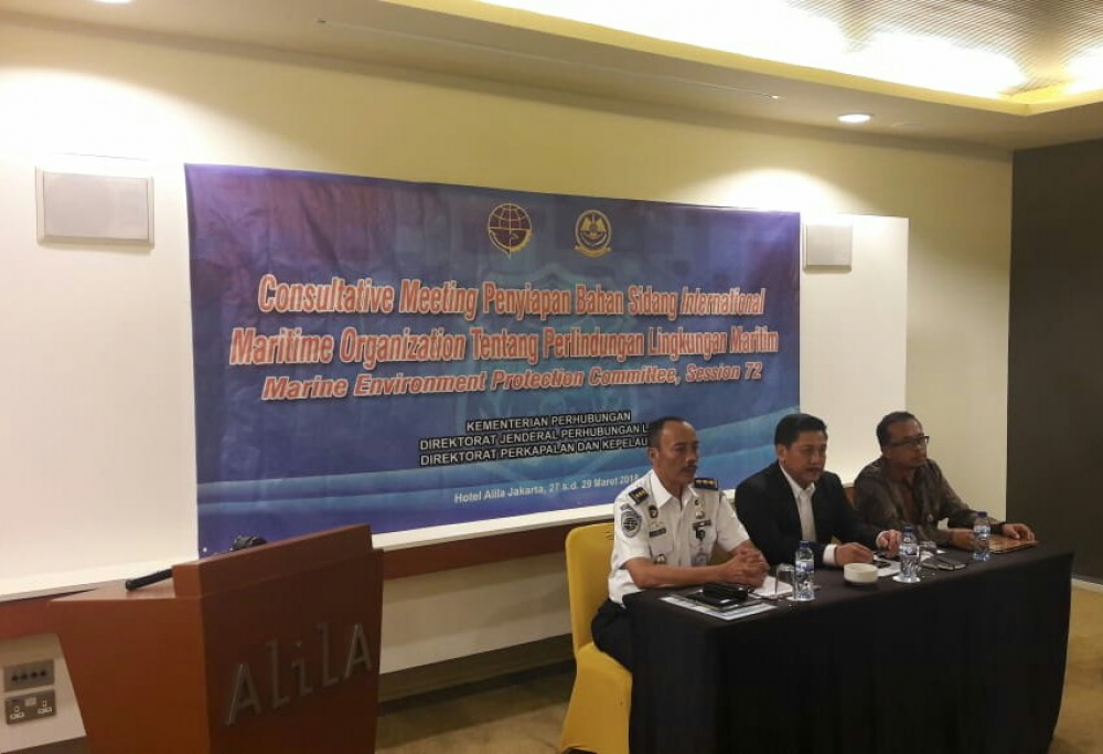 INDONESIA USUNG ISU STRATEGIS LINGKUNGAN MARITIM PADA SIDANG IMO-MEPC ke-72