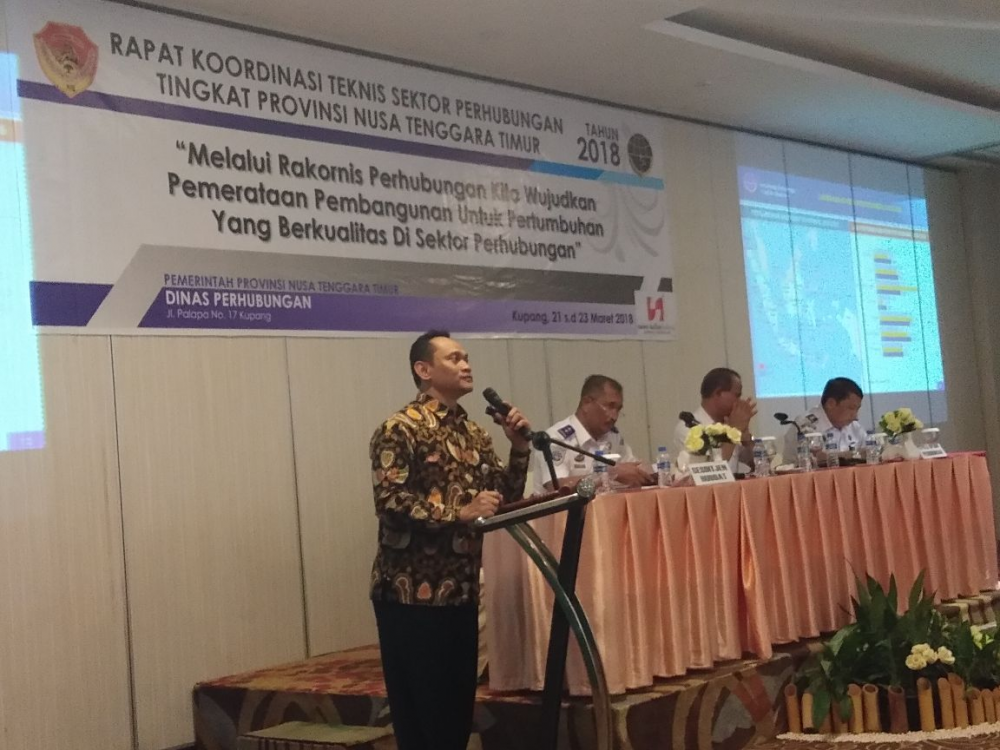 DORONG PERTUMBUHAN PEREKONOMIAN NTT, PEMERINTAH SEDIAKAN SARANA DAN PRASANA TRANSPORTASI LAUT YANG ANDAL