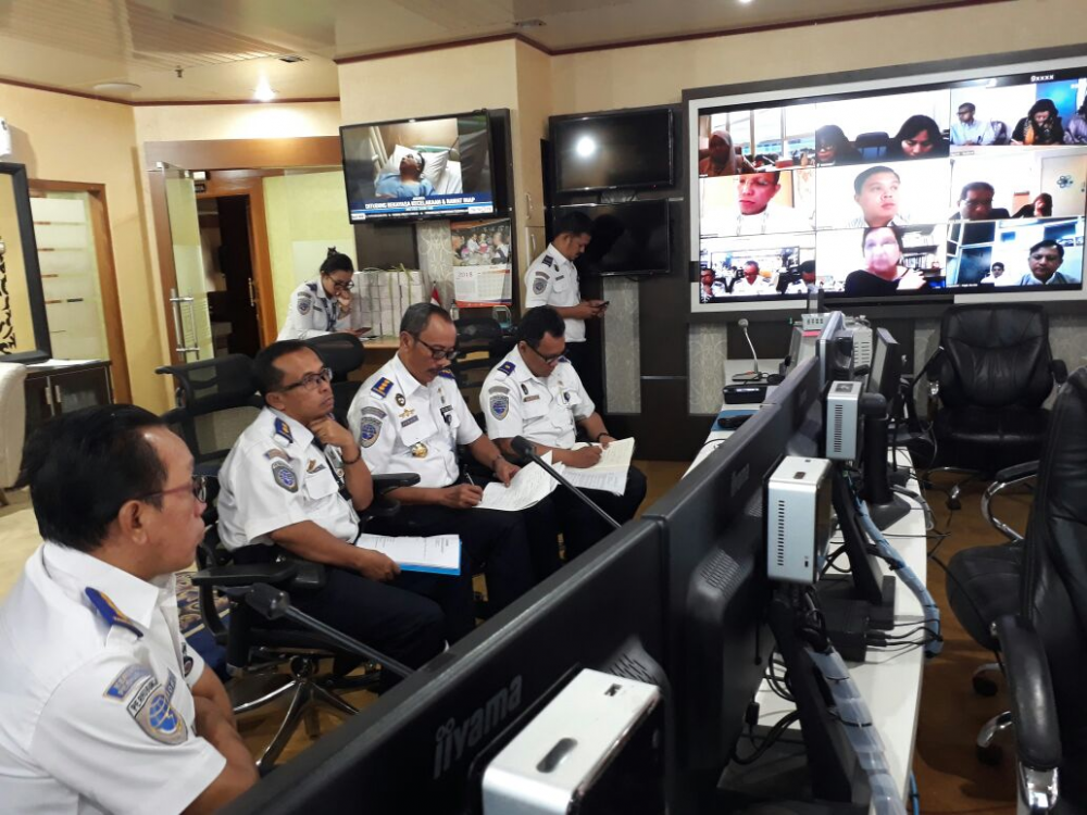 BAHAS PERLINDUNGAN LINGKUNGAN MARITIM, DITJEN HUBLA SELENGGARAKAN VIDEO CONFERENCE DENGAN 6 NEGARA ASIA