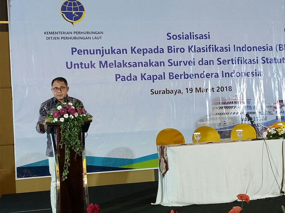 DITJEN HUBLA SELENGGARAKAN SOSIALISASI PENUNJUKAN BKI UNTUK PELAKSANAAN SURVEI DAN SERTIFIKASI STATUTORI