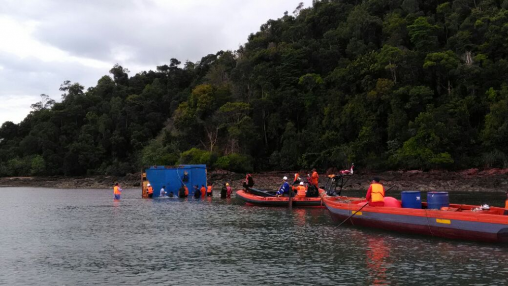 KAPAL NEGARA MILIK KEMENHUB BERHASIL MENEMUKAN BANGKAI KAPAL KM. BERKAT ANUGERAH 9