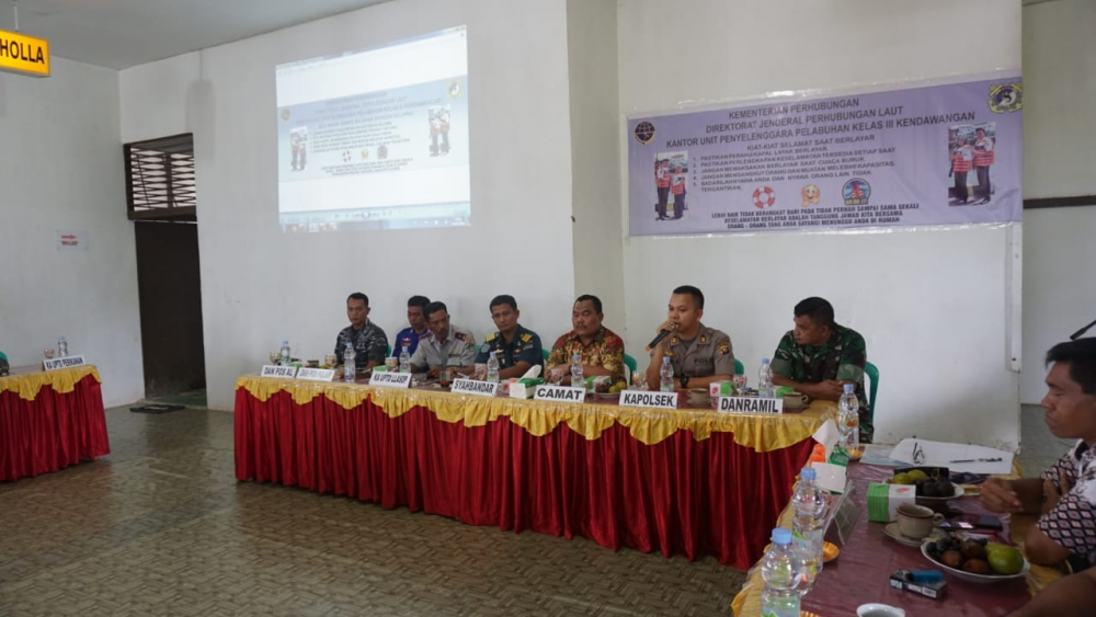 PERINGATAN HARI PELAUT SEDUNIA, UPP KENDAWANGAN SOSIALISASIKAN KESELAMATAN PELAYARAN