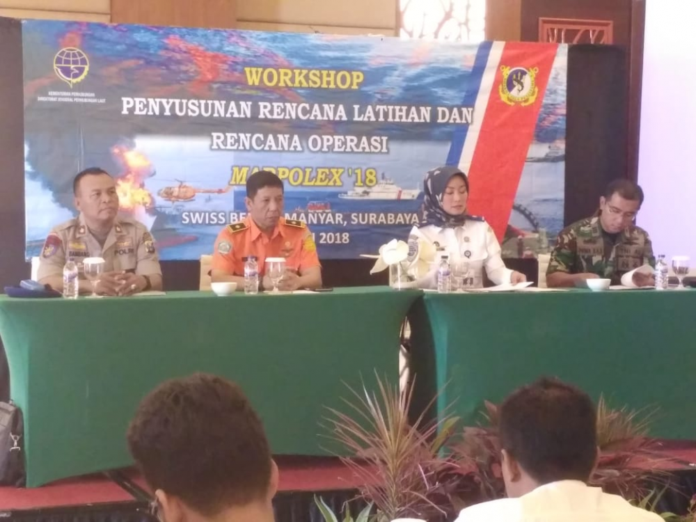MATANGKAN RENCANA LATIHAN DAN KESIAPAN PERSONIL, KEMENHUB GELAR PRE-EXERCISE NATIONAL MARPOLEX 2018