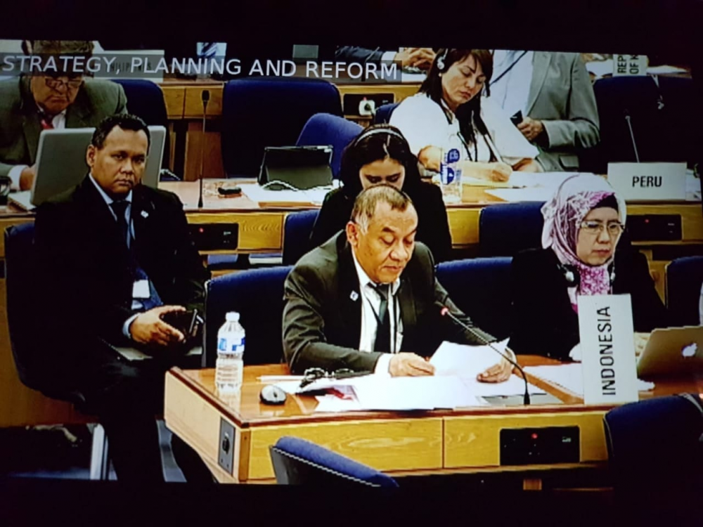DELRI AKTIF SUARAKAN KEPENTINGAN INDONESIA DI SIDANG DEWAN IMO KE 120 DI LONDON