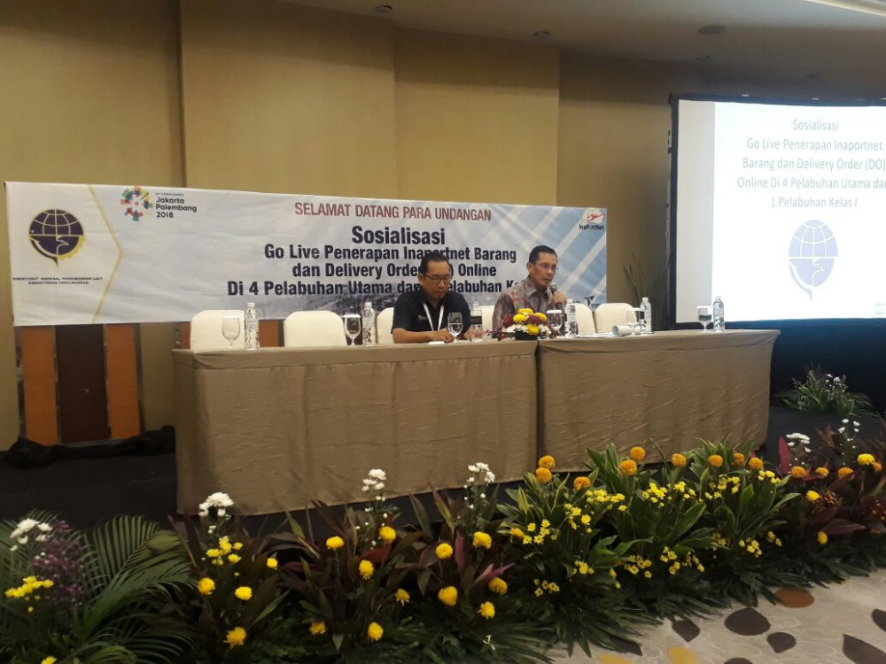 DITJEN HUBLA SOSIALISASIKAN PENERAPAN INAPORTNET BARANG DAN DO ONLINE DI 4 PELABUHAN UTAMA DAN 1 PELABUH