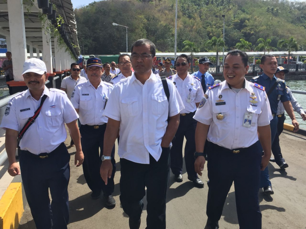 DIRJEN HUBLA CEK FASILITAS PELABUHAN SERTA PENYALURAN BANTUAN KORBAN GEMPA LOMBOK