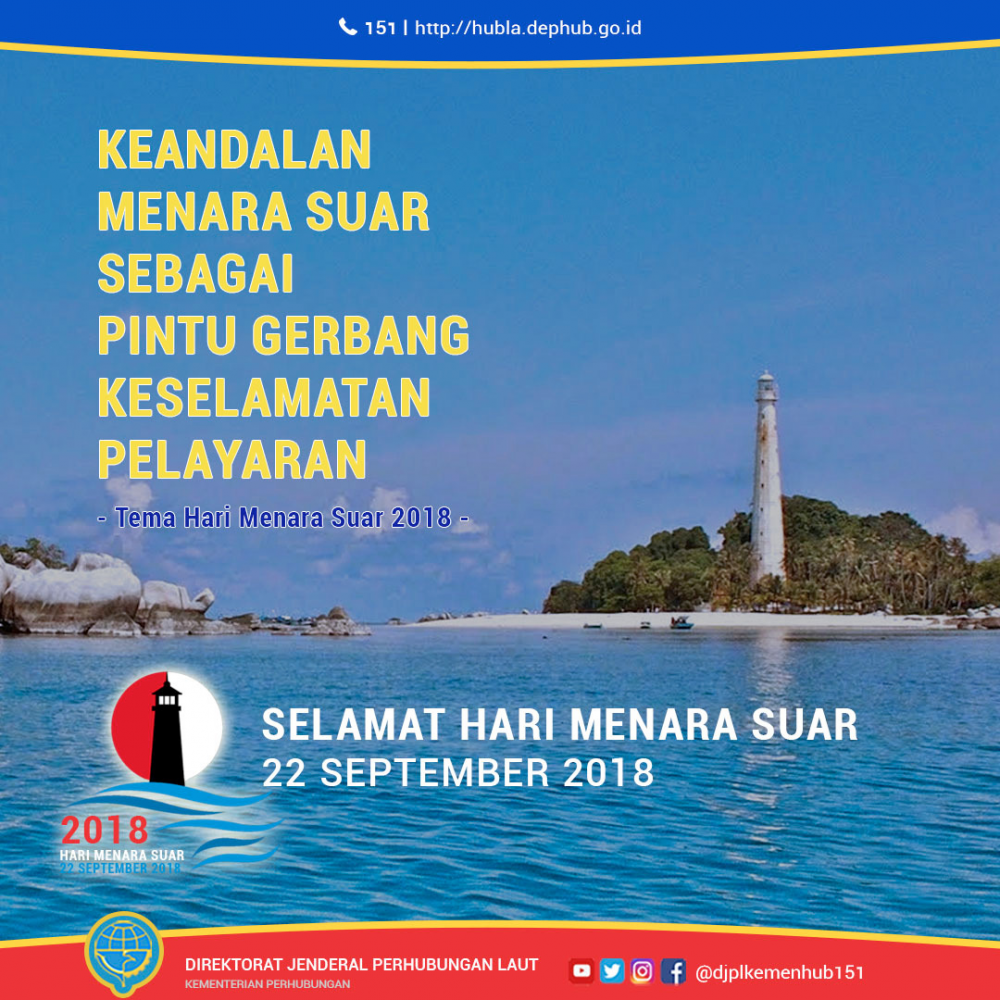 MEMPERINGATI HARI MENARA SUAR 2018, KEMENHUB TINGKATKAN KEANDALAN MENARA SUAR SEBAGAI PINTU GERBANG KESE