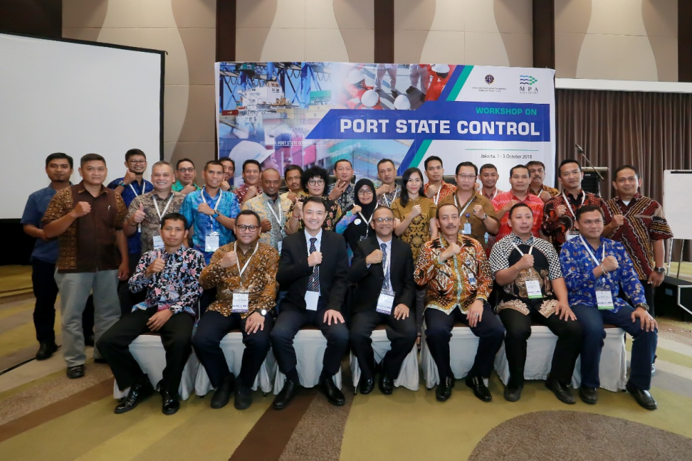 KEMENHUB DAN MPA SINGAPURA GELAR WORKSHOP PENINGKATAN KOMPETENSI PORT STATE CONTROL OFFICER