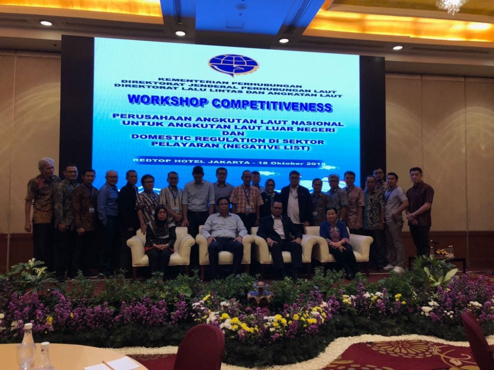 KEMENHUB GELAR WORKSOP COMPETITIVENESS PERUSAHAAN ANGKUTAN LAUT NASIONAL UNTUK ANGKUTAN LAUT LUAR NEGERI
