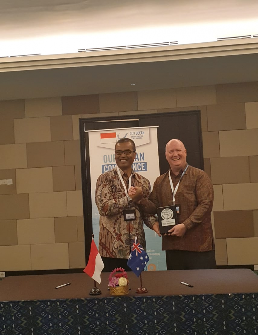 OUR OCEAN CONFERENCE 2018, KEMENHUB DAN AMSA AUSTRALIA TANDATANGANI NOTA KESEPAHAMAN PENCEGAHAN DAN PENA