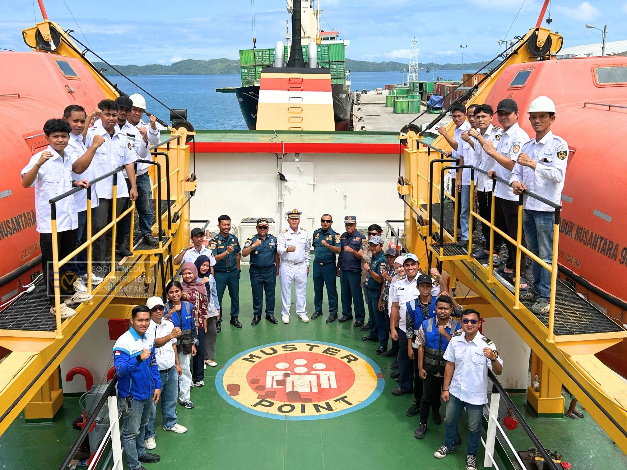 KSOP Kelas IV Fakfak Peringati Hari Pelaut Sedunia 2026 dengan Pembunyian Suling Kapal Serentak di KM. Sabuk Nusantara 96