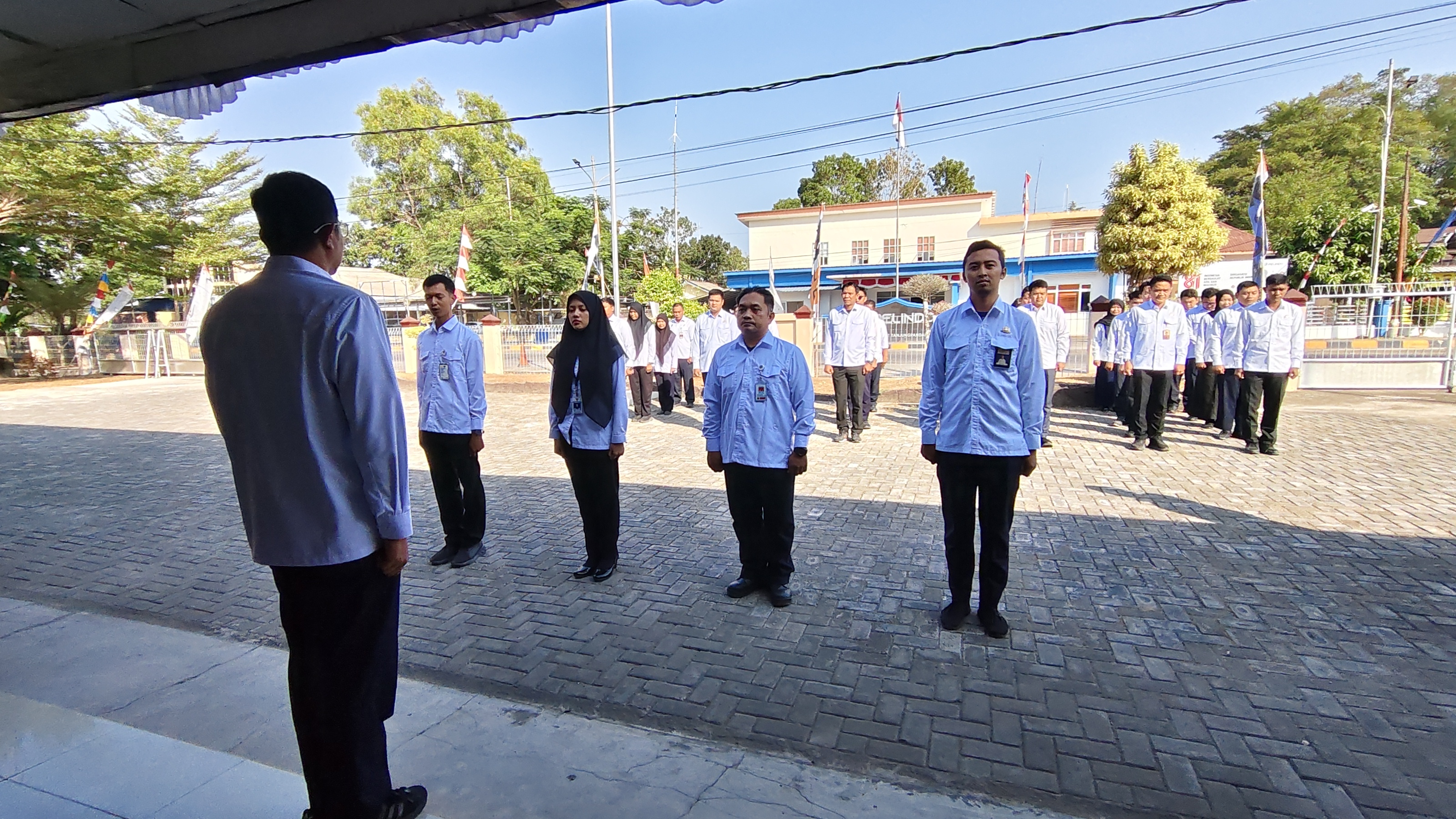 Perkuat Disiplin dan Profesionalisme, KSOP Kelas IV Tanjung Pandan Laksanakan Apel Pagi