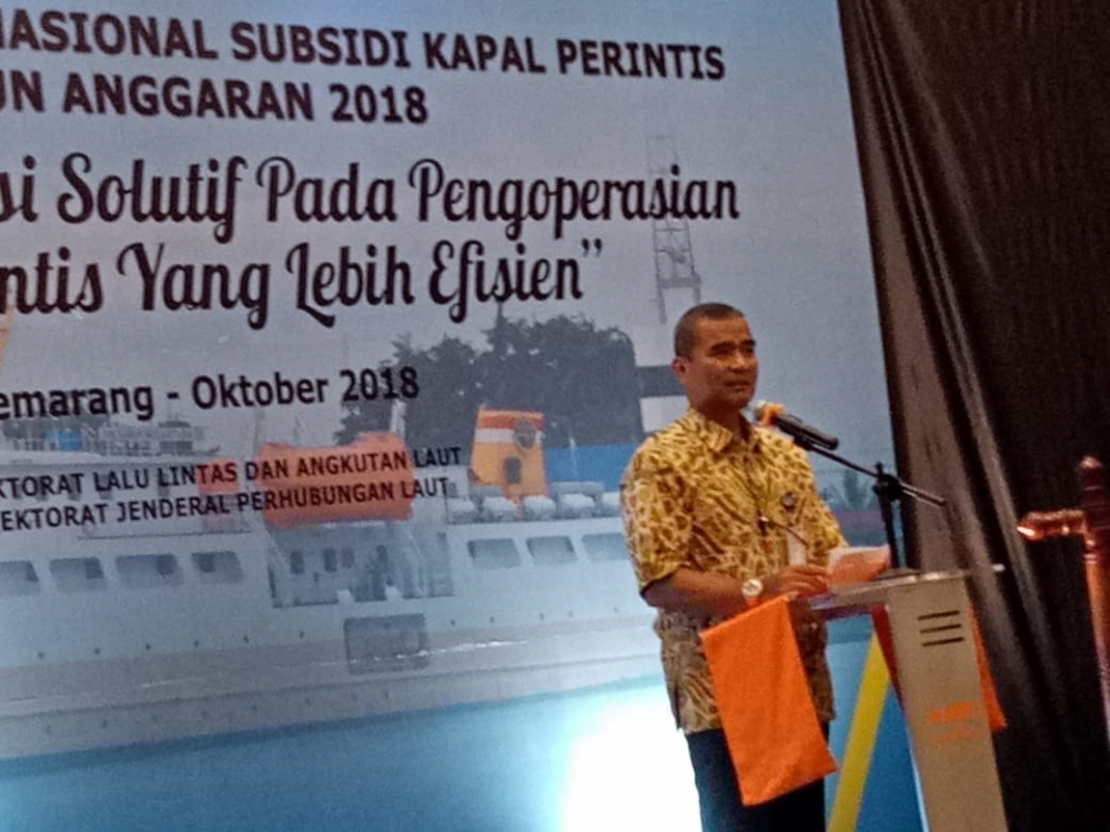 DIRJEN HUBLA , PELAYARAN PERINTIS BERPERAN BESAR BAGI PERTUMBUHAN EKONOMI NASIONAL