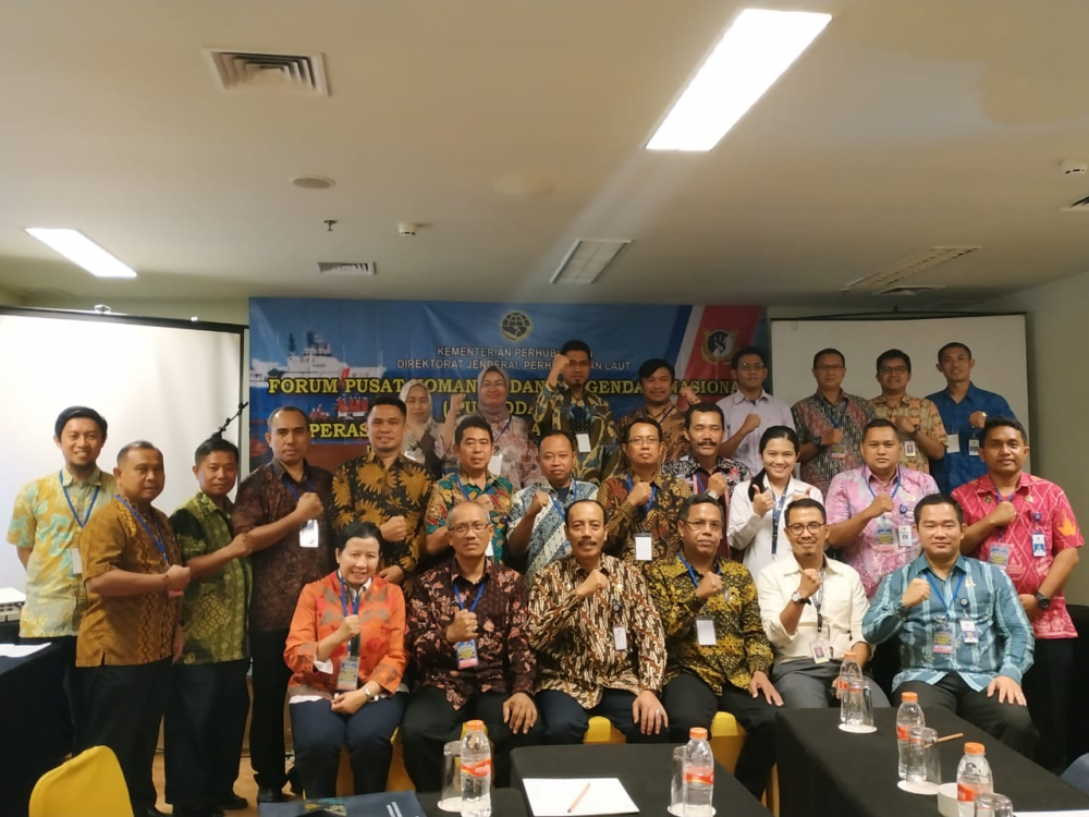 KEMENHUB GELAR FORUM PUSAT KOMANDO DAN PENGENDALI NASIONAL (PUSKODALNAS) TUMPAHAN MINYAK DI LAUT