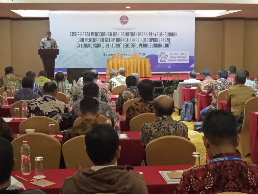 CEGAH PEREDARAN NARKOTIKA ATAU PSIKOTROPIKA KEMENHUB SOSIALISASI ANTI NARKOTIKA