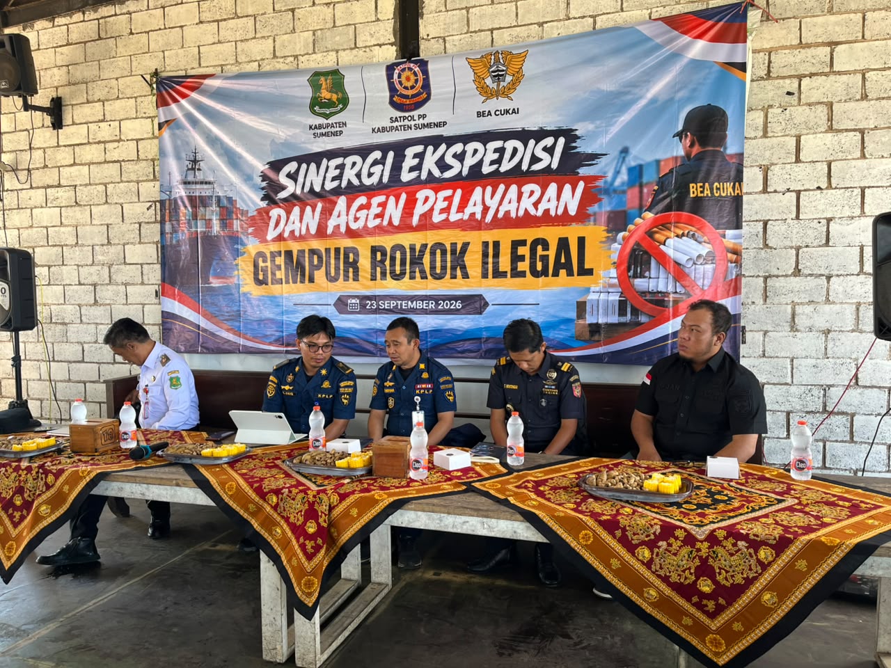 Perkuat Kolaborasi Maritim Melalui Kegiatan Sosialisasi Sinergi Ekspedisi dan Pelayaran Gempur Rokok Ilegal