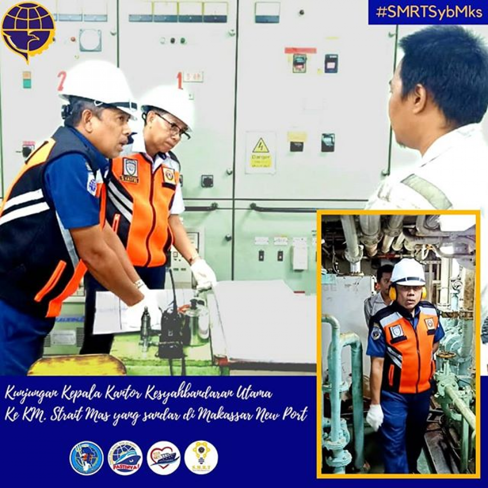 Syahbandar Makassar Melakukan Pemeriksaan