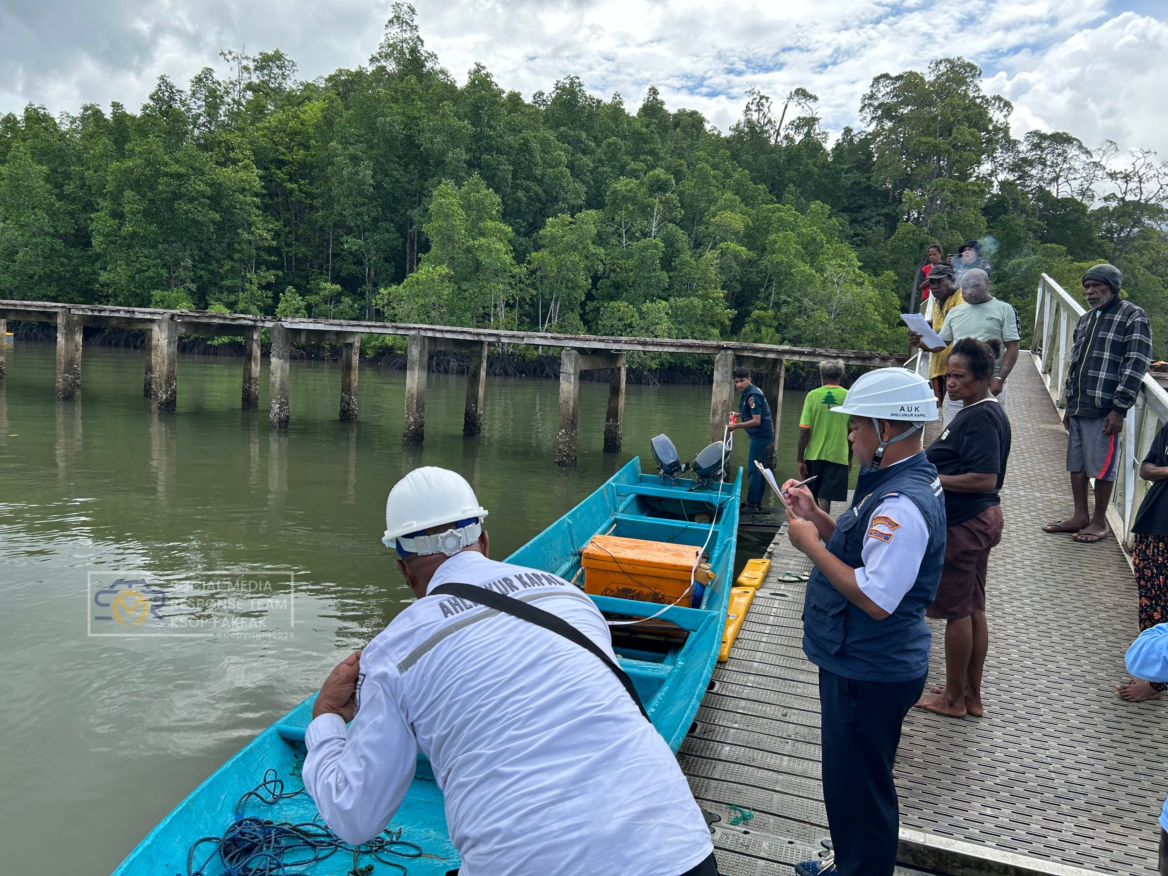 Pengukuran 35 Kapal Perikanan Nelayan di Kampung Inari dan Kampung Wanoma, Distrik Arguni Bawah, Kabupaten Kaimana