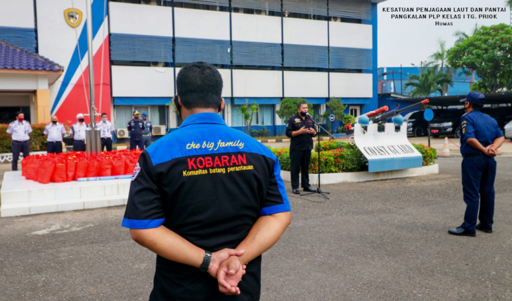 PEDULI DAMPAK COVID-19, PANGKALAN PLP TANJUNG PRIOK DAN KOMUNITAS BATANG PERANTAUAN (KOBARAN) GELAR AKSI SOSIAL