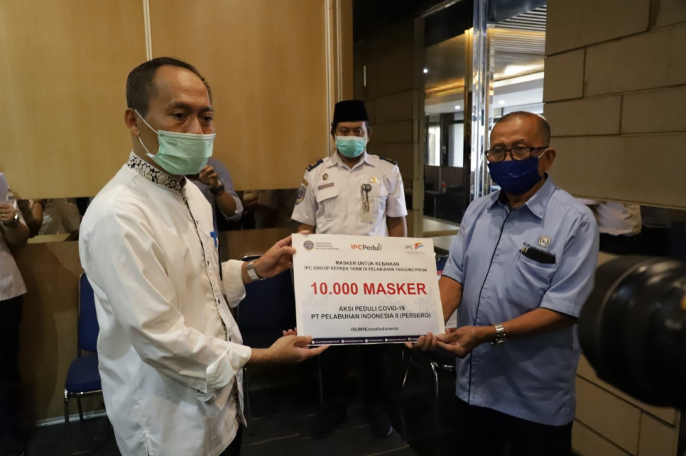 KEMENHUB DAN PELINDO II GELAR AKSI PEDULI COVID-19 DI WILAYAH PELABUHAN TANJUNG PRIOK JAKARTA