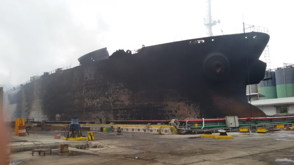 UPDATE PENANGANAN MUSIBAH KEBAKARAN KAPAL TANKER DI BELAWAN
