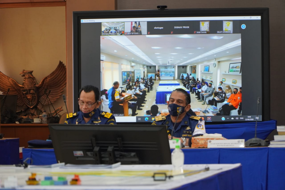 PERSIAPAN PEMBERLAKUAN TSS DI SELAT SUNDA DAN LOMBOK, KEMENHUB GELAR TABLE TOP EXERCISE
